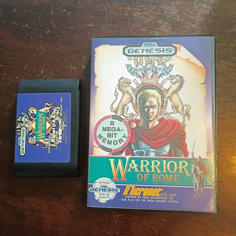 Warrior of Rome Sega Genesis 1991 Vintage Video Game Tested And Working
